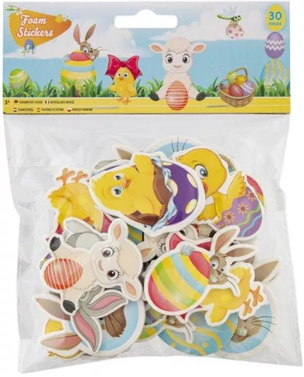 Πασχαλινά Αυτοκόλλητα Grafix Αφρώδη Σετ 30τμχ