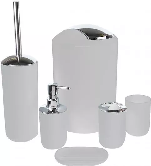 Σετ Μπάνιου Lalos Dream House Πλαστικό 6τμχ Γκρι