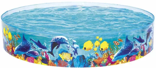 Πισίνα Bestway Fill 'N Fun Odyssey Παιδική PVC Εδάφους 244x244x46cm