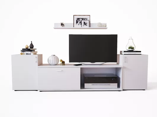 Σύνθετο Σαλονιού Scoglio 210x36x65cm Λευκό