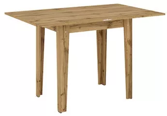 Τραπέζι Κουζίνας Hazel Ξύλινο Επεκτεινόμενο 80(+40)x60x75cm Ρουστίκ