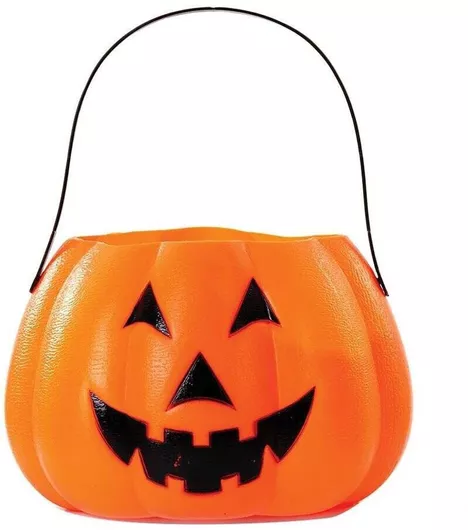 Αποκριάτικο Αξεσουάρ Fun Fashion Καλάθι Κολοκύθα 21x69cm Πορτοκαλί / Μαύρο