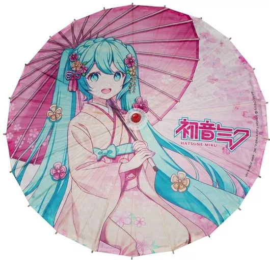 Αποκριάτικο Αξεσουάρ Sakami Merchandise Vocaloid Hatsune Miku Ομπρέλα Χάρτινη Πολύχρωμο