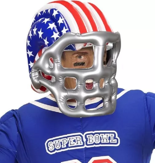 Αποκριάτικο Αξεσουάρ Widmann Κράνος Αμερικανικού Ποδοσφαίρου Πολύχρωμο