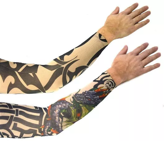 Αποκριάτικο Αξεσουάρ Μανίκι Tatoo Σετ 2τμχ Πολύχρωμο