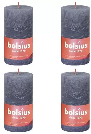 Διακοσμητικό Κερί Bolsius 4τμχ 130x68mm