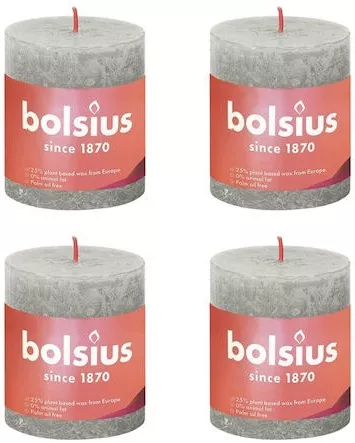 Διακοσμητικό Κερί Bolsius 4τμχ 80x68mm