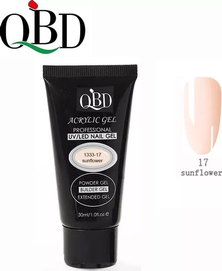 Acrygel Νυχιών QBD Sunflower Πολύχρωμο 30ml