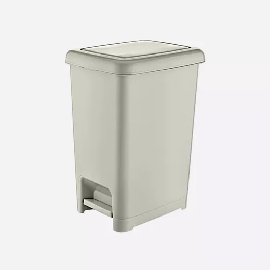 Κάδος Απορριμμάτων Klikareto Πλαστικός με Πεντάλ 40lt Μπεζ