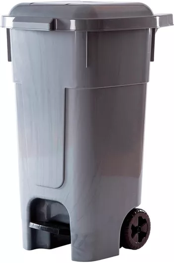Κάδος Απορριμμάτων με Πεντάλ 80lt Μοβ