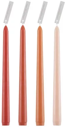 Κερί GloboStar Αρωματικό Κηροπηγίου Λουλούδια Καλοκαιριού 25cm Σετ 4τμχ