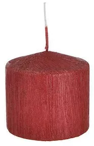 Κερί Διακοσμητικό Inart Κόκκινο 7x7cm