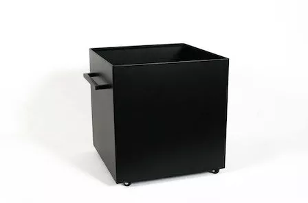 Κουτί Αποθήκευσης Ξύλων Metallovailas Μεταλλικό 35x35x37cm Λευκό