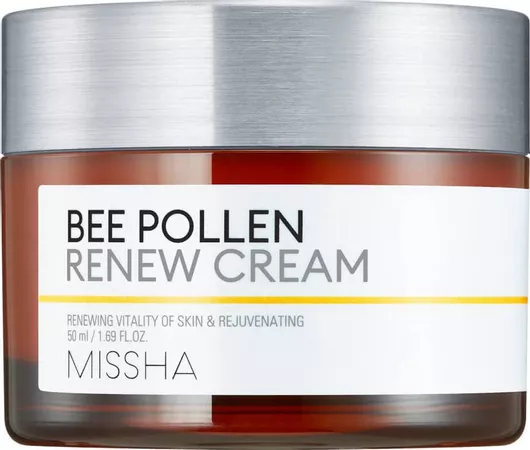 Κρέμα Προσώπου Missha Bee Pollen Renew Cream για Ενυδάτωση, Ανάπλαση & Ατέλειες 50ml