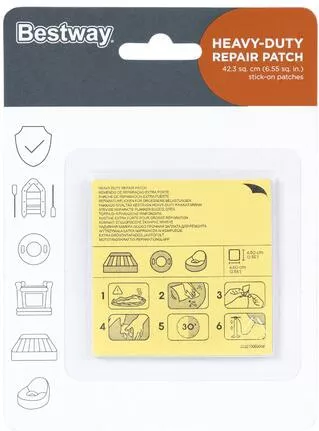 Μπαλώματα Bestway 6.5x6.5cm Σετ 10τμχ