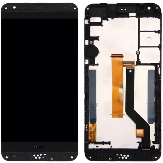 HTC Οθόνη με Μηχανισμό Αφής & Πλαίσιο για Μαύρο