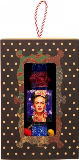 Πασχαλινή Λαμπάδα Synchronia LA20218D Αρωματική Χειροποίητη Πλακέ με Στολίδι Μαγνητάκι Frida Μπλε