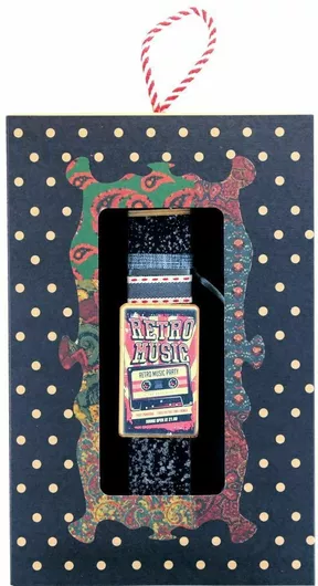 Πασχαλινή Λαμπάδα Synchronia LA22213I Πλακέ με Στολίδι Vintage Μαγνητάκι "Retro Music" Πολύχρωμο