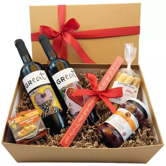 Πασχαλινή Λαμπάδα Σετ με Καλάθι ΔώρουΠασχαλινό Κέρασμα Κόκκινο