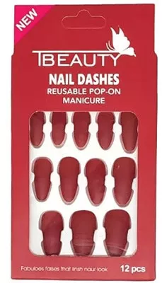 Tips Νυχιών TBeauty Μπορντώ