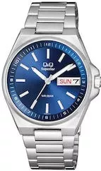 Γυναικείο Ρολόι Q&Q S396J212Y με Μεταλλικό Μπρασελέ Ασημί