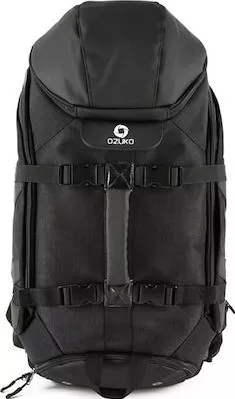 Ανδρικό Σακίδιο Πλάτης Ozuko 9008CA Υφασμάτινο Αδιάβροχο με Θύρα USB Μαύρο