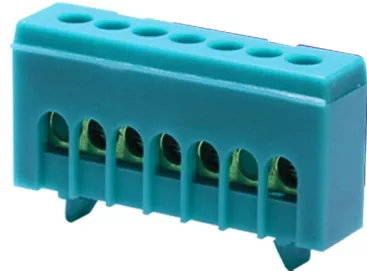 Μπάρα Γείωσης Ηλεκτρολογικού Πίνακα Aca 7 Holes Blue 282N7
