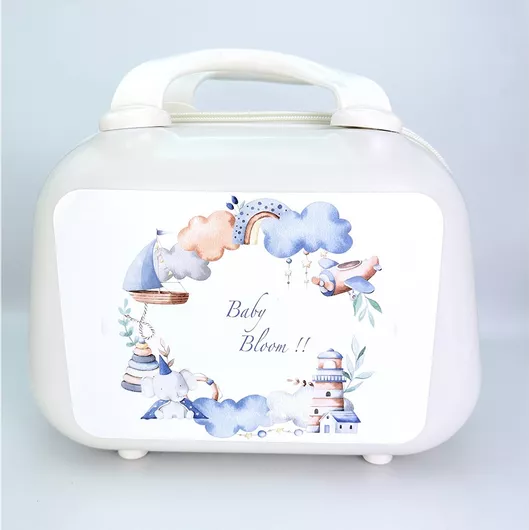 Βαπτιστικό Κουτί Riniotis Baby Bloom Νεσεσέρ 25x20cm Γαλάζιο