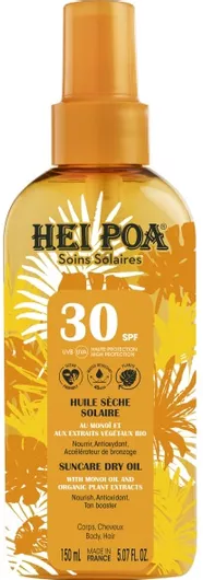 Αντηλιακό Προσώπου & Σώματος Hei Poa Monoi Αδιάβροχο Λάδι SPF30 σε Spray 150ml