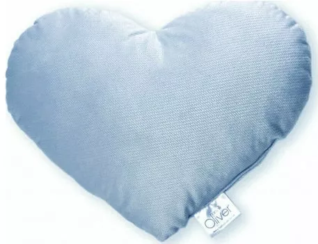 Διακοσμητικό Μαξιλάρι Κούνιας Baby Oliver Καρδιά 36x36cm Γαλάζιο