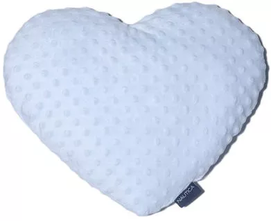 Διακοσμητικό Μαξιλάρι Κούνιας Nautica 33x38cm Καρδιά Γαλάζιο