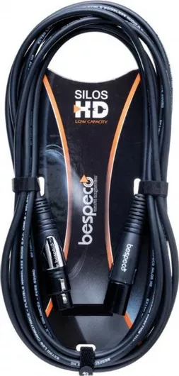 Καλώδιο XLR Bespeco HDFM450 XLR male σε XLR female 4.5m Μαύρο