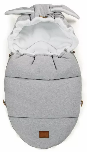 Ποδόσακος Καροτσιού Beboulino Bunny 95x50cm Γκρι