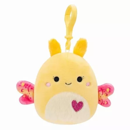 Μπρελόκ Jazwares Squishmallows Love Miry Η Νυχτοπεταλούδα 9cm Κίτρινο