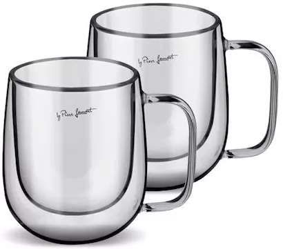 Σετ Φλιτζάνια Καφέ Lamart Γυάλινα Διάφανο 250ml 2τμχ