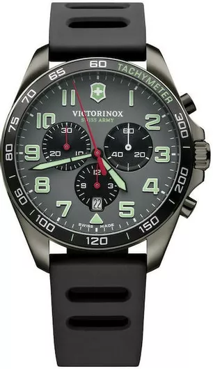 Ανδρικό Ρολόι Victorinox 241891 Fieldforce 41mm Μαύρο / Γκρι