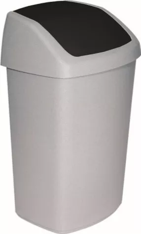 Κάδος Απορριμμάτων Kis Πλαστικός Swing Top 25lt Γκρι