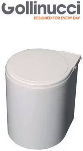 Κάδος Απορριμμάτων με Φωτοκύτταρο Λευκός 13lt