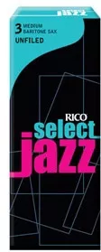 Καλάμι Rico Select Jazz UnfiLED Soft Νο.4 για Βαρύτονο Σαξόφωνο