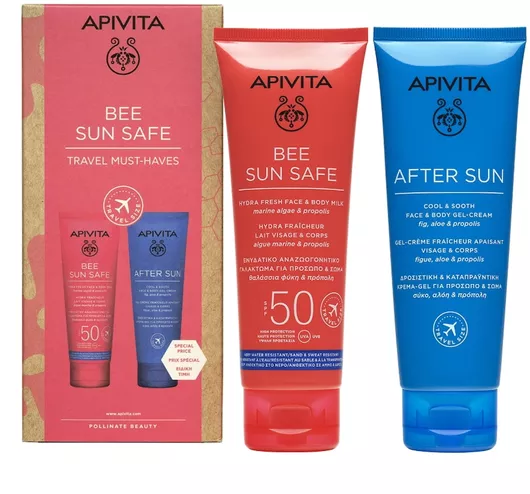 Σετ Αντηλιακών Apivita Bee Sun Safe με Αντηλιακό Γαλάκτωμα Σώματος & After Sun 2τμχ