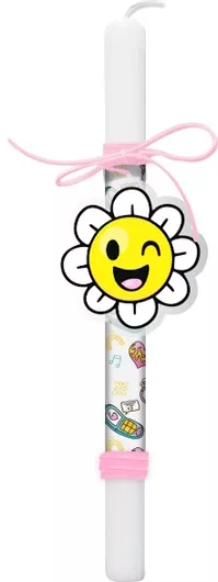 Πασχαλινή Λαμπάδα Jajala με Στολίδι Margarita Πολύχρωμο