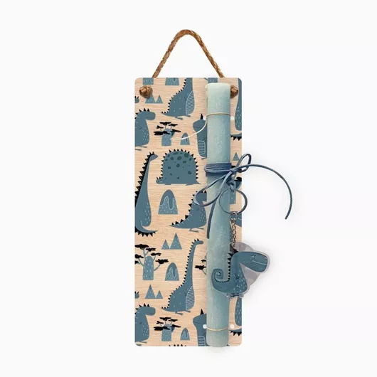 Πασχαλινή Λαμπάδα Jajala με Στολίδι Blue Titan Γαλάζιο