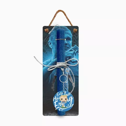 Πασχαλινή Λαμπάδα Jajala με Στολίδι Haaland Μπλε