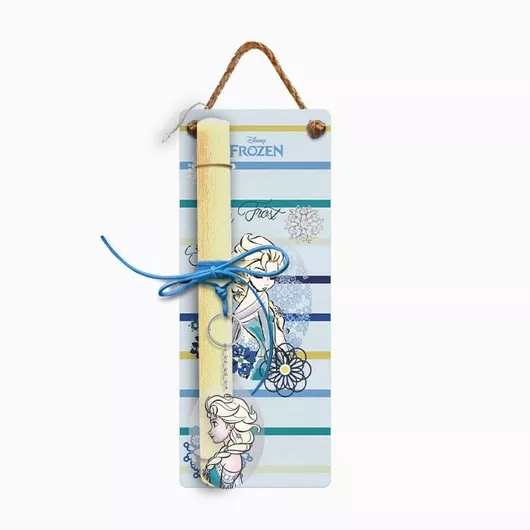 Πασχαλινή Λαμπάδα Jajala με Στολίδι Frozen Κίτρινο / Μπλε