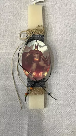 Πασχαλινή Λαμπάδα Αρωματική Batman Λευκό