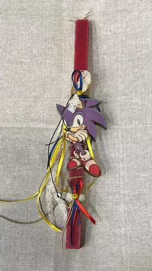 Πασχαλινή Λαμπάδα Αρωματική Sonic Κόκκινο