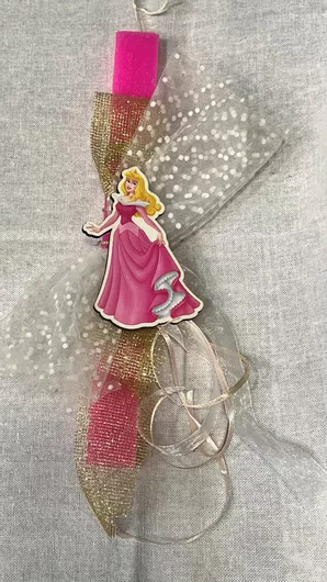 Πασχαλινή Λαμπάδα Αρωματική Σταχτοπούτα Ροζ