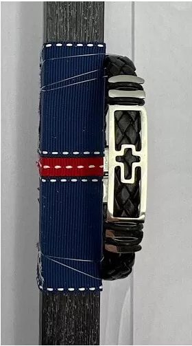 Πασχαλινή Λαμπάδα Βραχιόλι Σταυρό 30cm Μαύρο