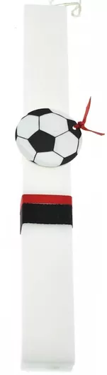 Πασχαλινή Λαμπάδα Μπάλα Ποδοσφαίρου Λευκό