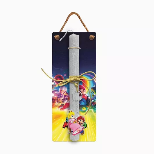 Πασχαλινή Λαμπάδα Jajala Σούπερ Μάριο Γκρι